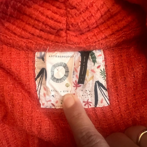 Anthropologie Akemi + Kin Orange Woodruff Waffle Knit Wrap Sweater
Size Small - Picture 2 of 6